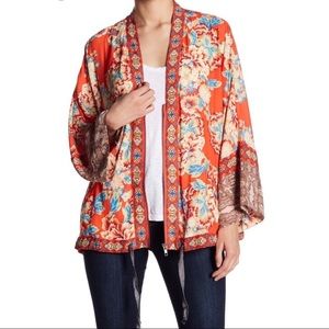 Free people wildflower cinched kimono jacket. NWT xs small